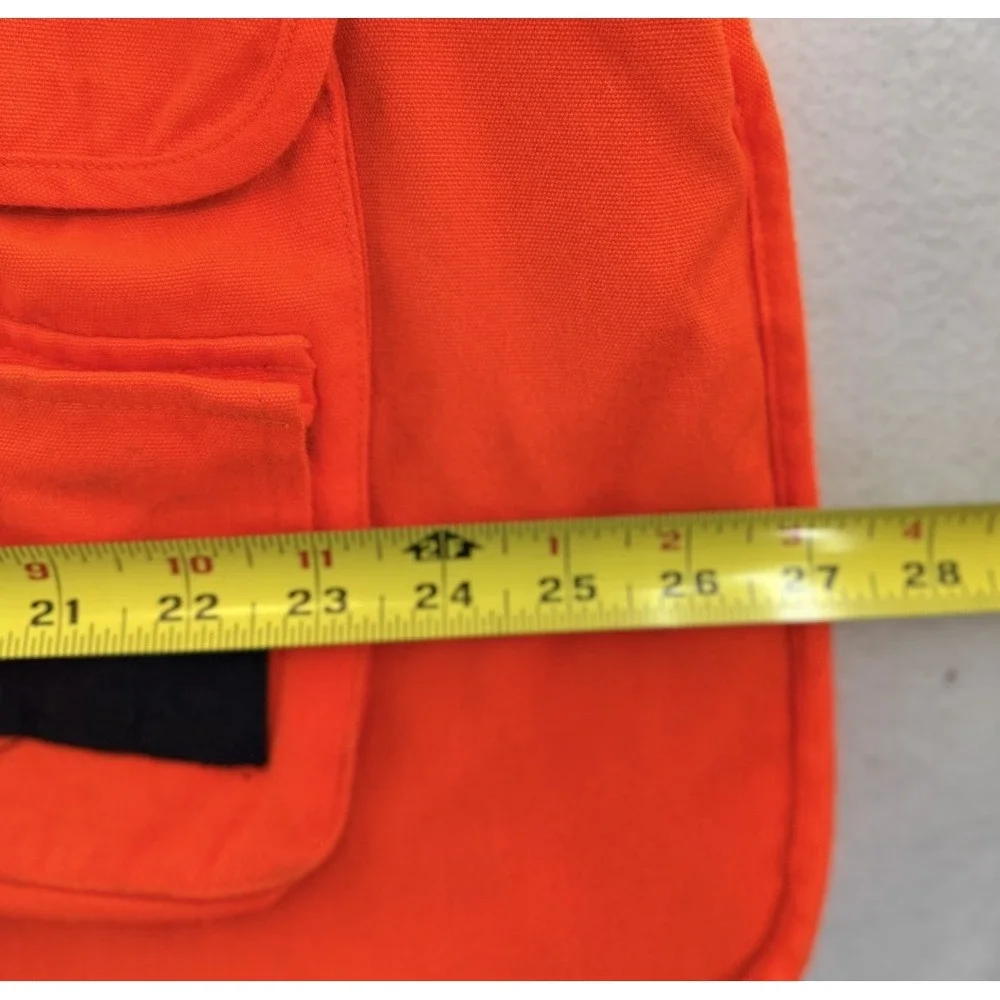 Cabela's Blaze Orange Hunting Vest M Reg‎ Mesh Back Game Pouch Pockets